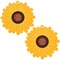 Wrapables Sunflower Coasters, Trivet Mats, Pot Holders for Cups, Drinks, Pots and Pans (Set of 2)